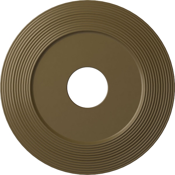Ekena Millwork Adonis Ceiling Medallion (Fits Canopies up to 10 1/4"), 16 1/8"OD x 3 5/8"ID x 1"P, Mississippi Mud CM16ADMMF - main
